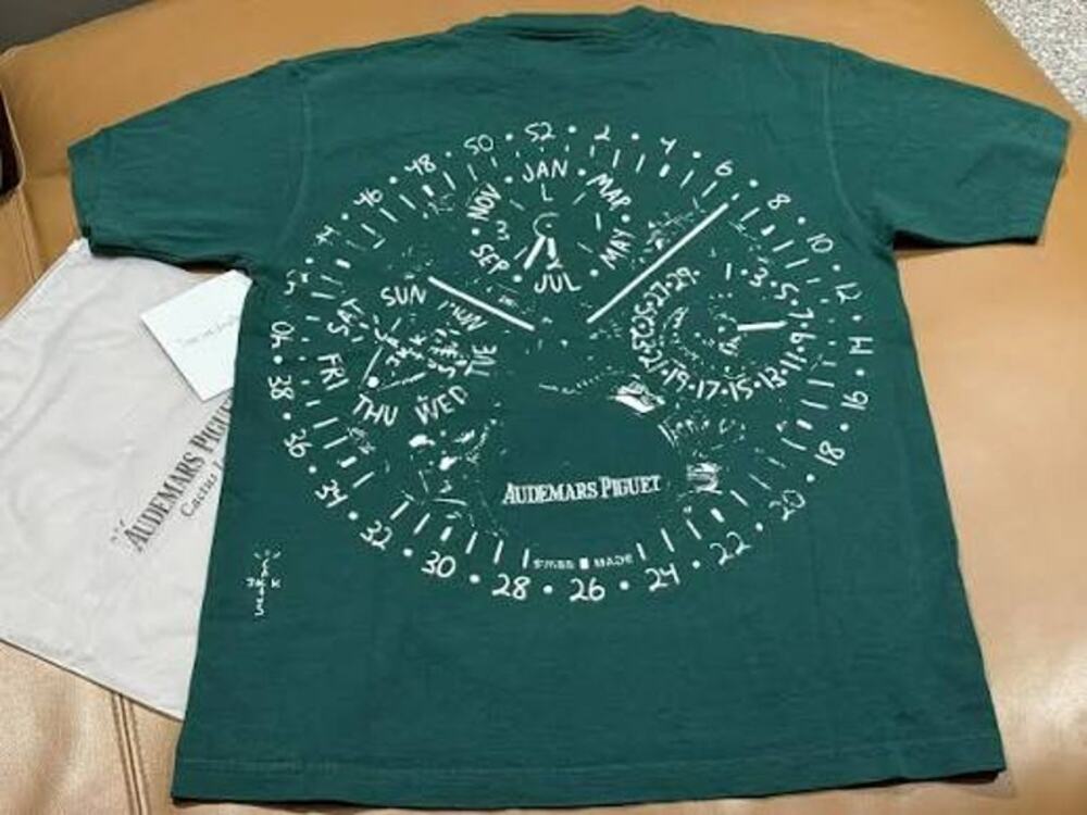 Travis Scott Cactus Jack x Audemars Piguet Watch Face Tee Green XL NWT